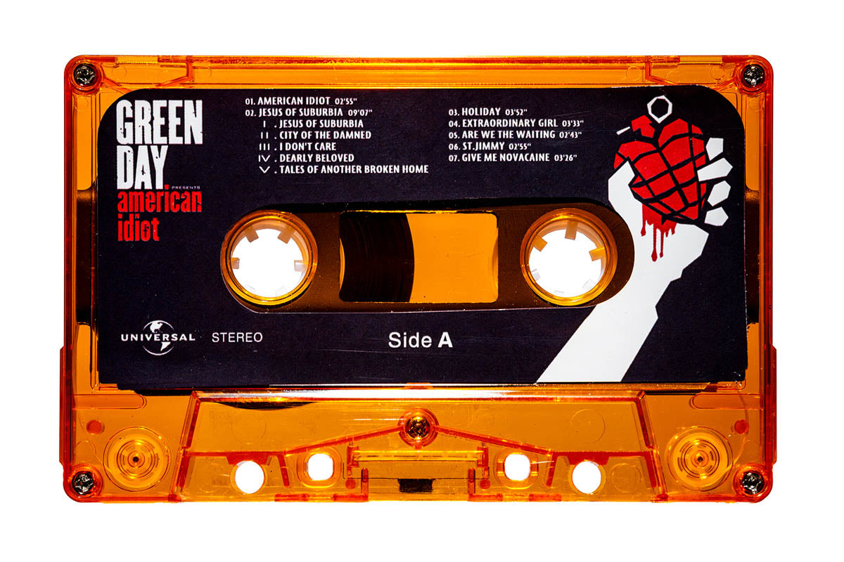 Green Day American Idiot A side White