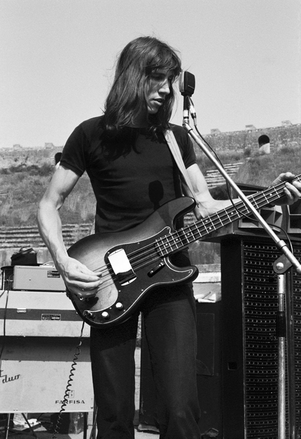 Roger Waters and Bass (Pink Floyd Live at Pompeii) 1972