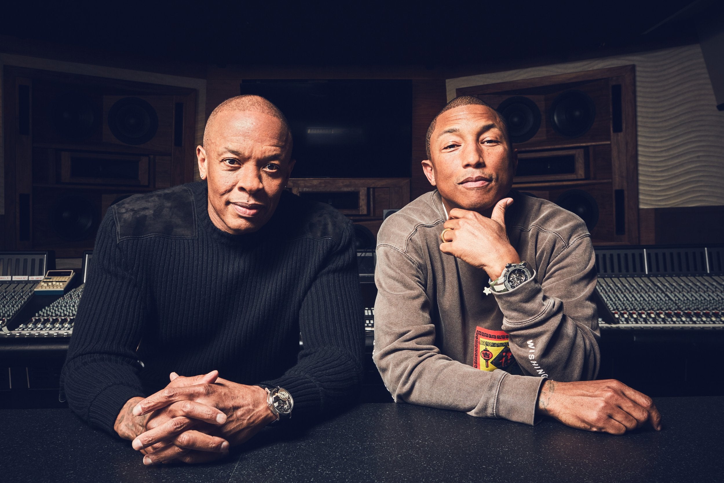 Dr Dre and Pharrell, Los Angeles 2016