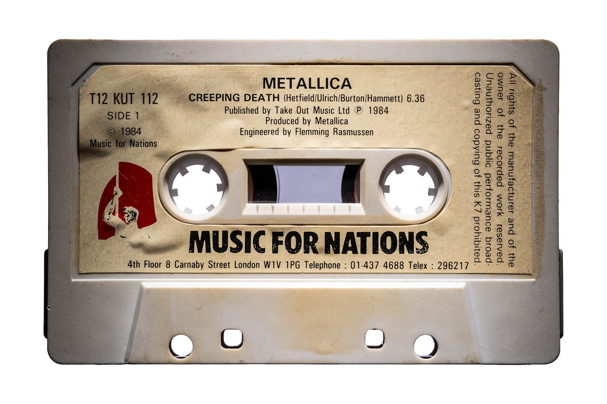 Metallica Creeping Death Single A Side on White